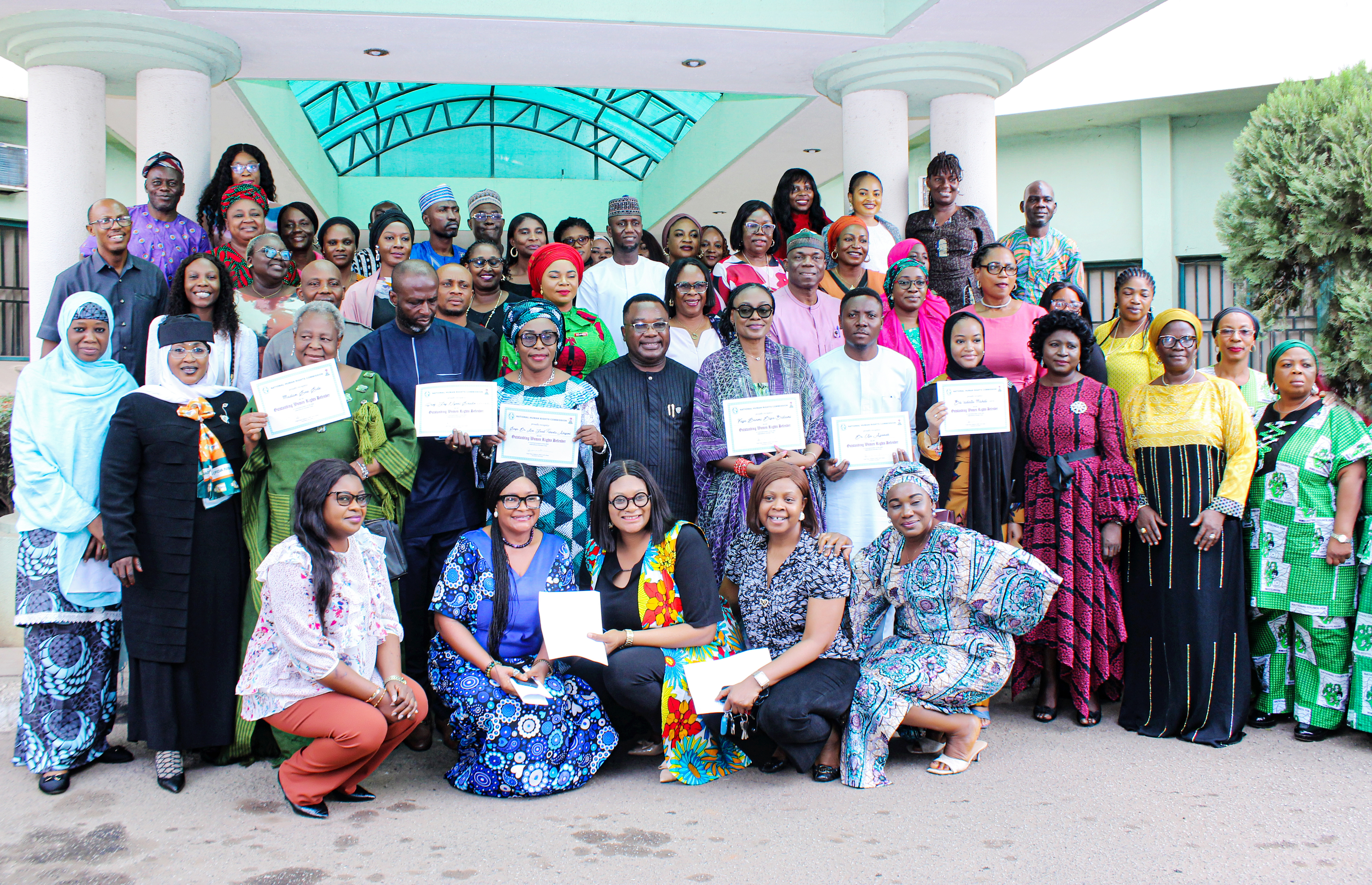 NHRC celebrate 2025 IWD Honours women Activists with certificate of outstanding women Rights DEFENDANTS 06 03 2025